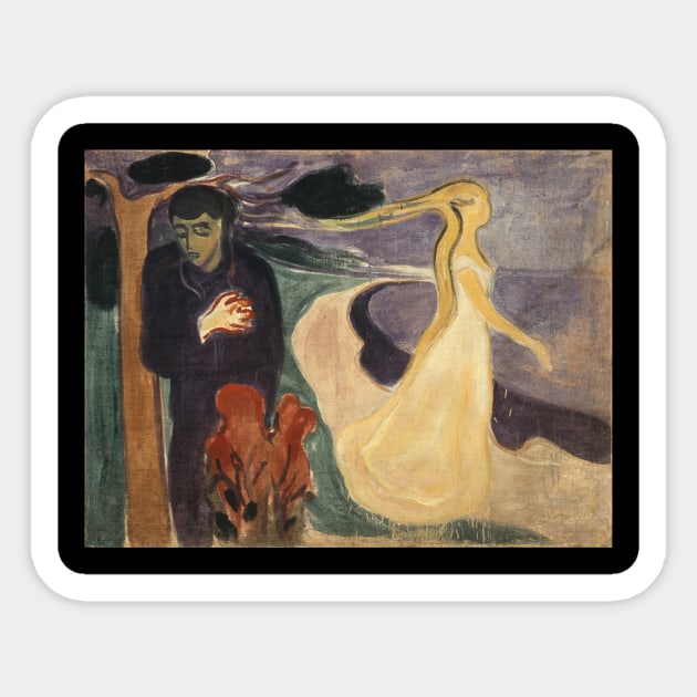 Edvard Munch Sticker by KOTFILMS